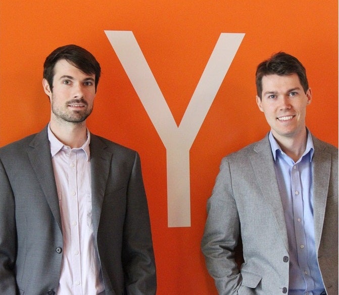Jim Robeson and Piinpoint co-founder, Adam Saunders at Y Combinator