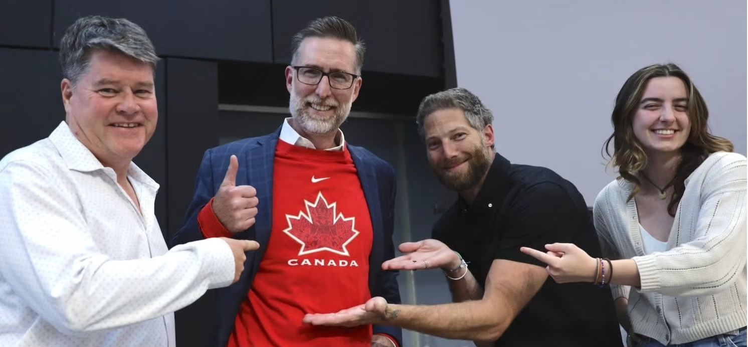 Canada is the move Chris Albinson, True North Fund; Chris Holt, Conrad School of Entrepreneurship and Business; Michael Litt, Vidyard & Garage Capital; Jocelyne Murphy, Wygo