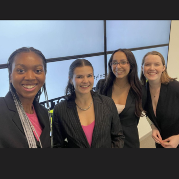 Katie Avison, Jordyn Maywood, Maya DeVries, and Mariam Busari group shot