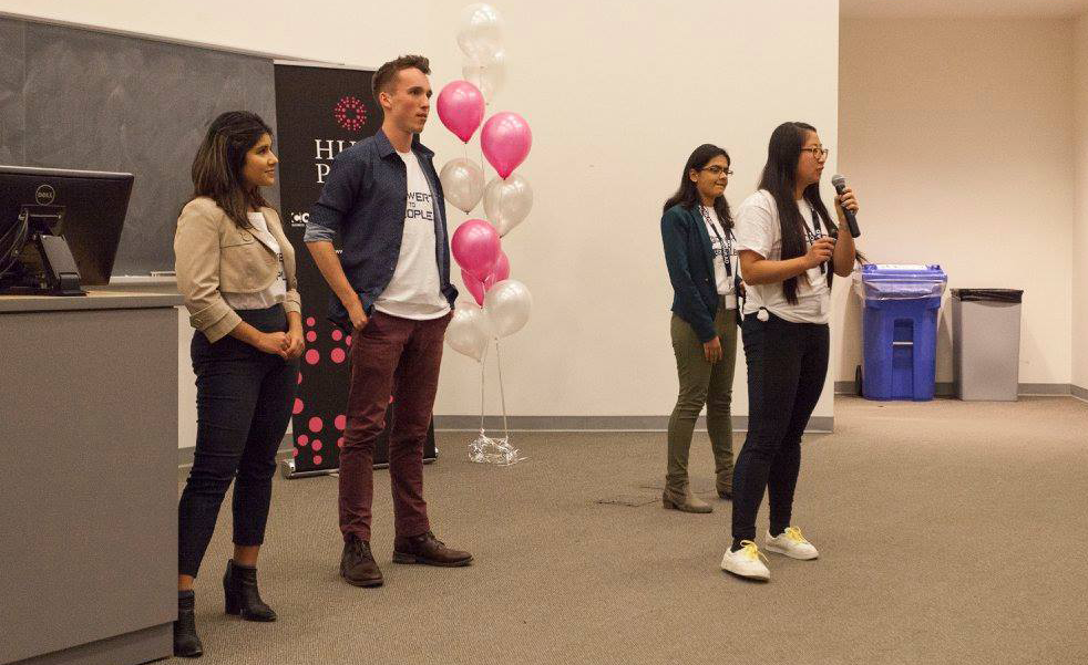 Team Prava Members Jingwen Cui, Shruti Appiah, Spurrya Jaggi, and Sebastian Meissner 