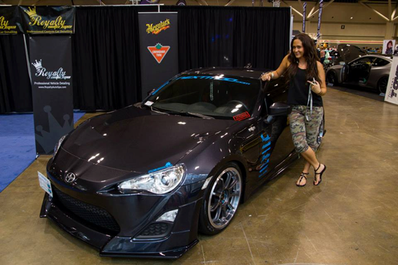 Rachel with her car at Importfest 2013