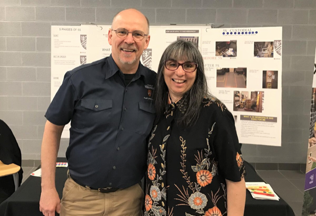 Photo of Randall Dicknoether and Karyn Ross at May 9 Projects Fair