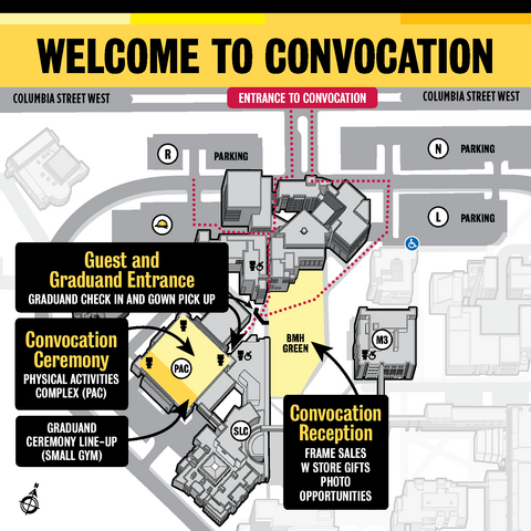 Map of Convocation Locations