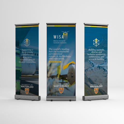 Retractable banners for WISA