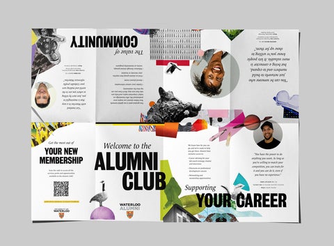 Printed Young Alumni brochure