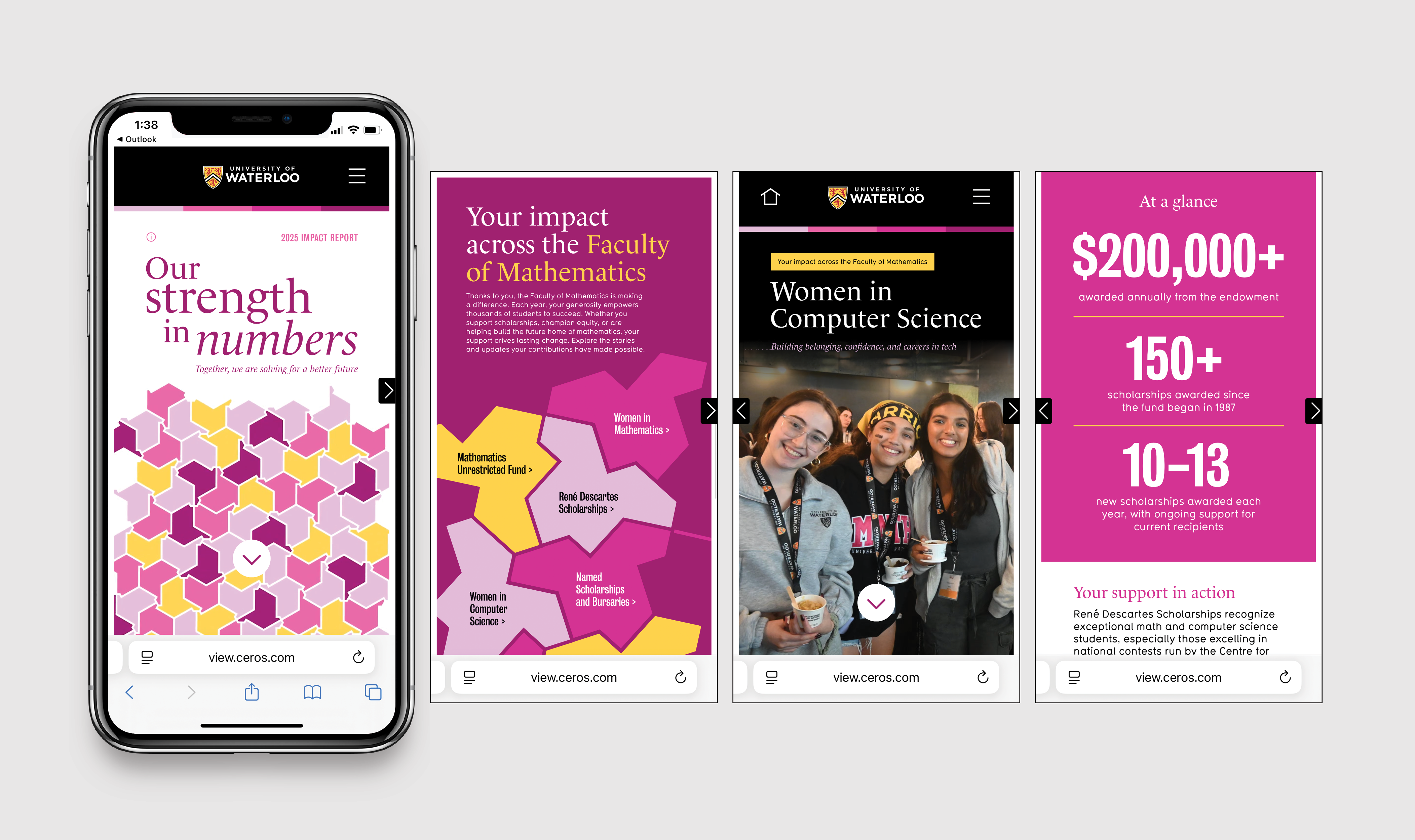 2025 Math Impact Report, Interactive Digital Report – mobile