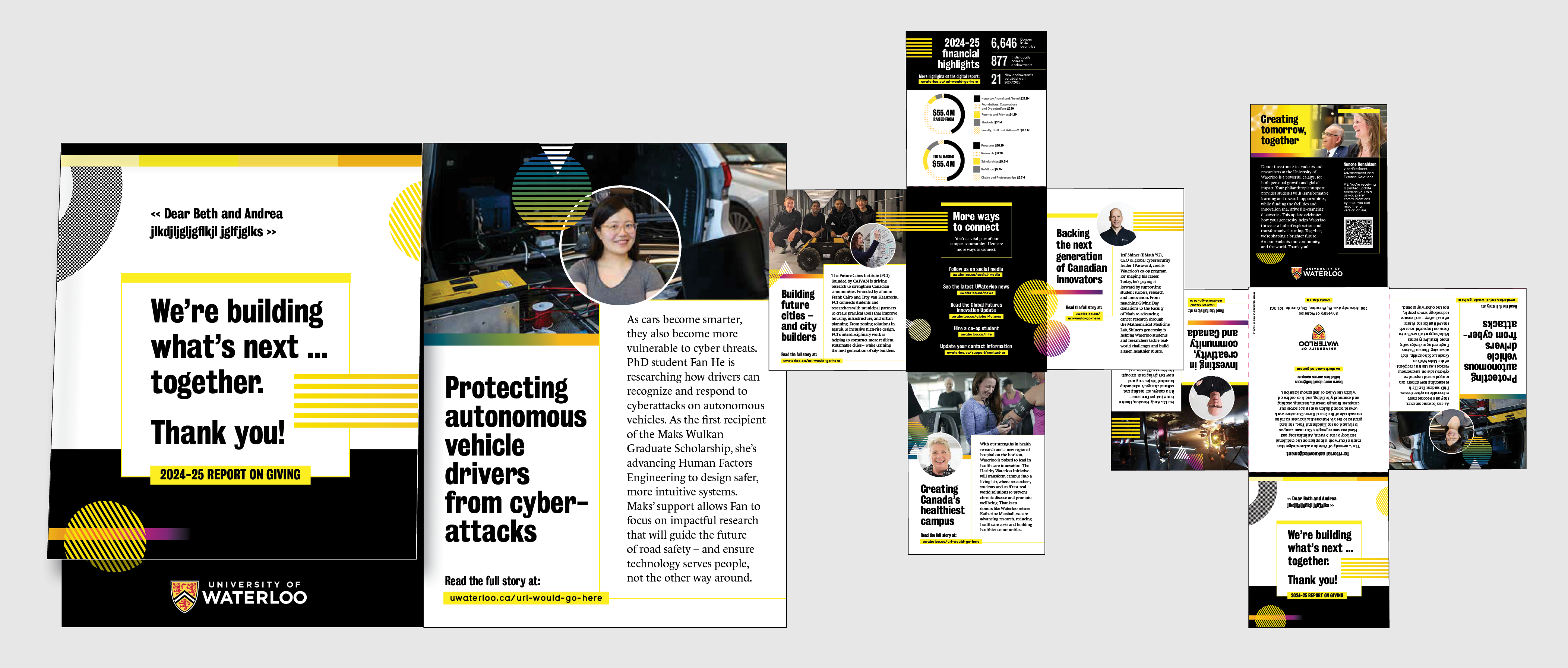 2025 University of Waterloo Report on Giving – print brochure