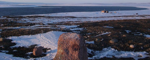 Inuit camp along the Thelon River