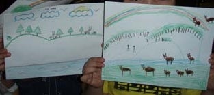 Children's drawings of the Thelon