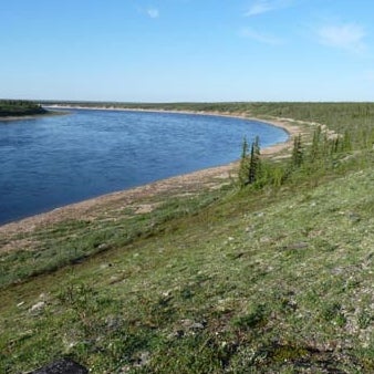 Thelon River during the summer