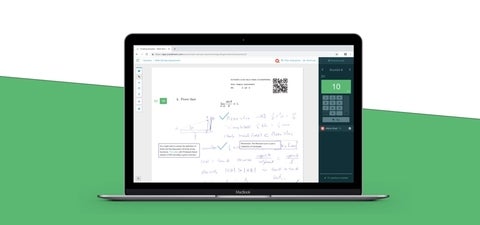 Screenshot of Crowdmark grading dashboard