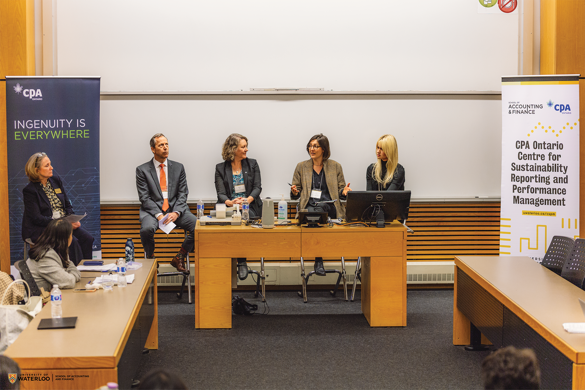 Panel of people talking