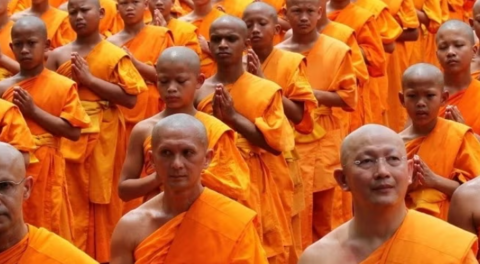 Photo of Buddhist Monks