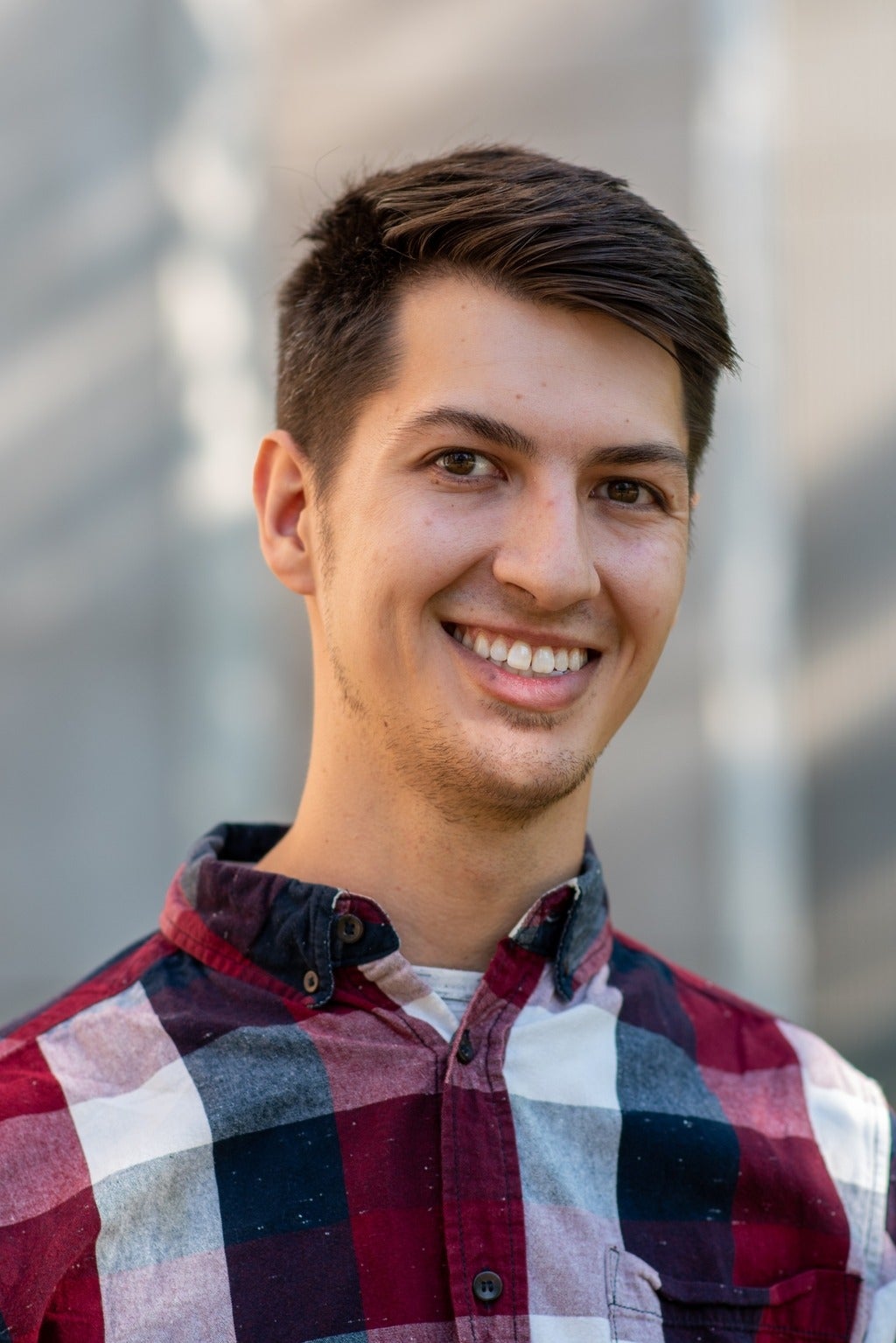 Allister Grapes smiling.