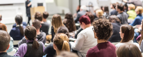 Lecture in a classroom