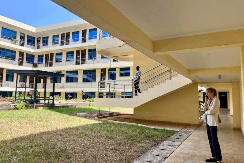 Photo of students on the University of Cape Coast campus