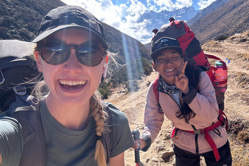 Kate Manninger and tour guide