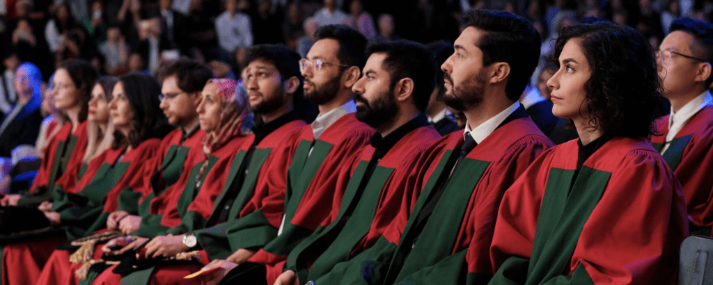 PhD graduates at convocation
