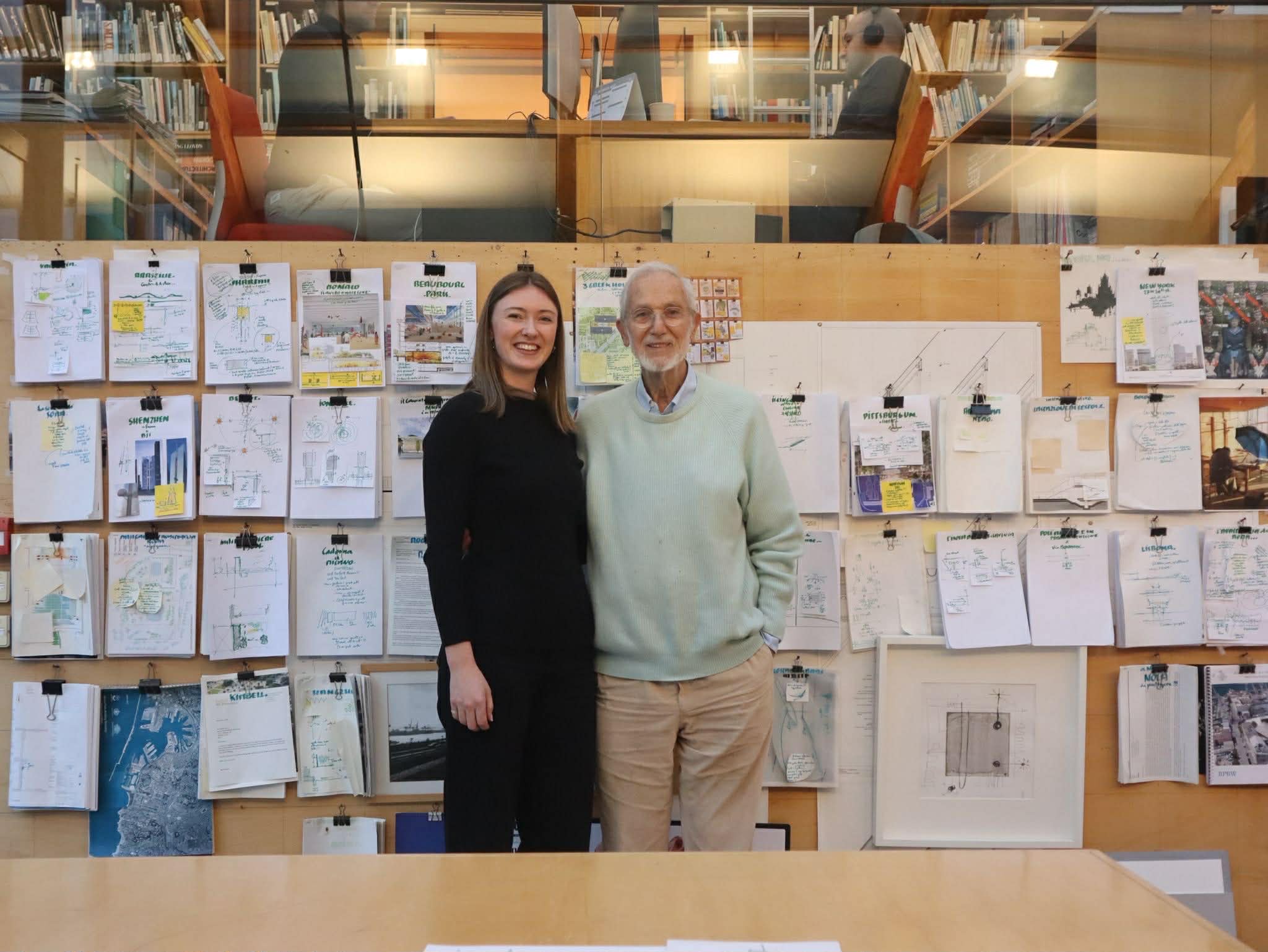 Candace Haddy and Renzo Piano