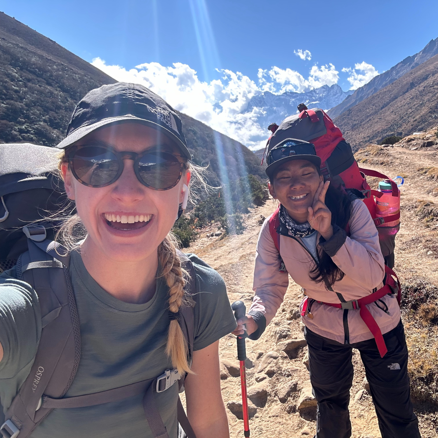 Kate Manninger and tour guide