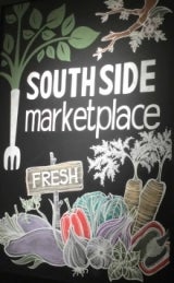 An image of the South Side Marketplace sign.