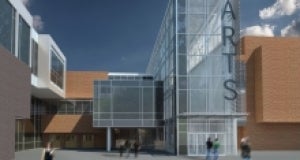 An artist's render of the new student space.