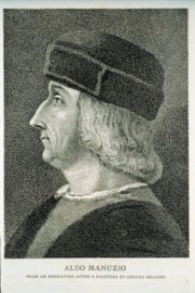 A portrait of Albert Manutius.