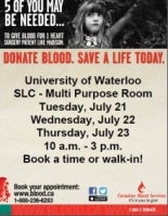 Blood Donor Clinic information.