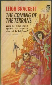 The cover of Leigh Brackett's &quot;The Coming of the Terrans.&quot;