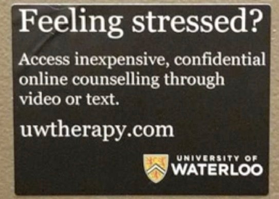 A misleading counselling sticker.