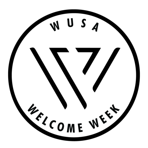 WUSA Welcome Week logo.
