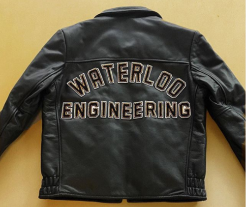 A University of Waterloo leather jacket.