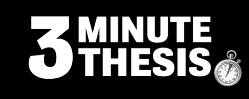 Three Minute Thesis banner.