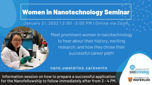 Women in Nanotechnology banner image.