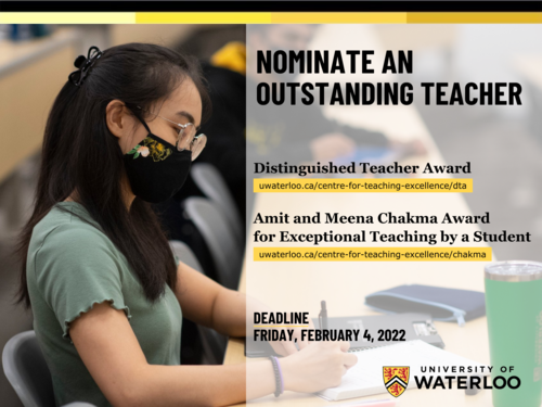 Teaching Award nomination poster