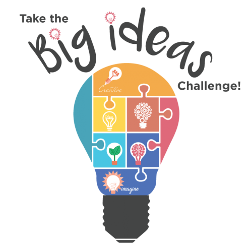 Big Ideas Challenge logo of a number of light bulbs.