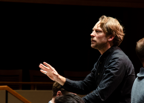 Professor Mark Vuorinen conducting.