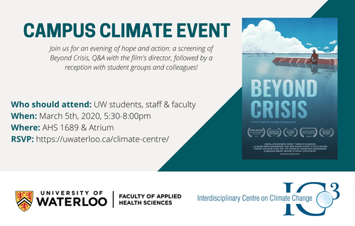 Poster for the Campus Climate Event with movie graphic and details.