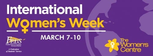 International Women's Week poster.