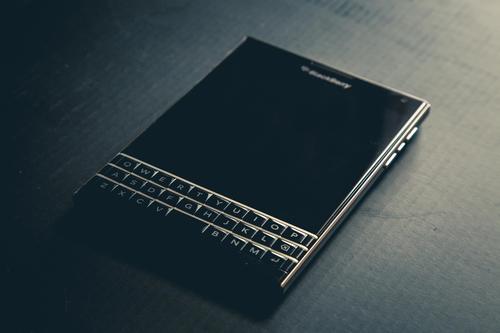BlackBerry Passport phone.
