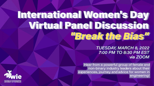 International Women's Day Panel Discussion Banner - Breaking the Bias