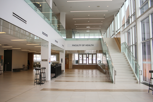 The interior of the Faculty of Health expansion building.