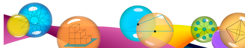 A banner image showing mathematical problems and coloured geometric objects.