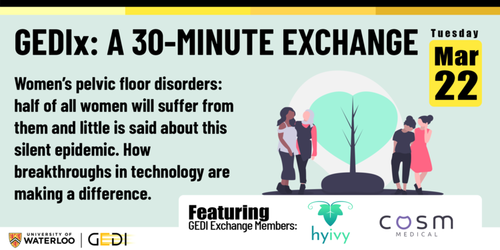 GEDx - A 30-minute Exchange banner.