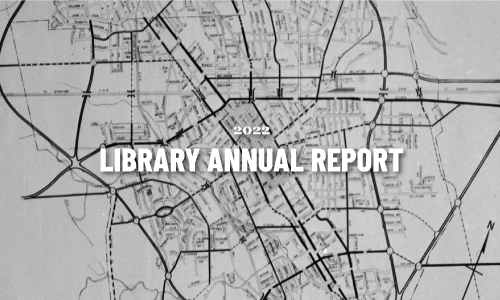 Library Annual Report cover image.