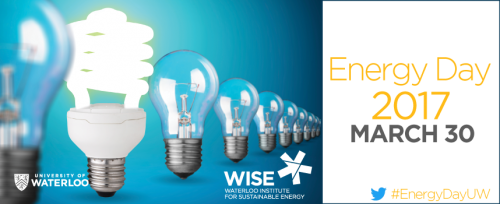 WISE Energy Day banner showing a CFL bulb amid older incandescant bulbs.