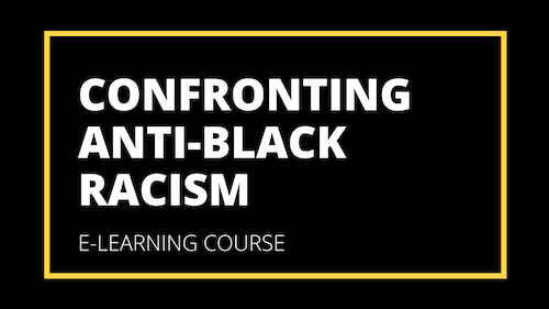 Confront Anti-Black Racism banner image.