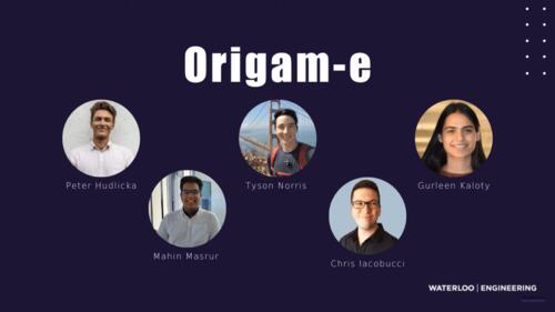The members of Team Origam-e.