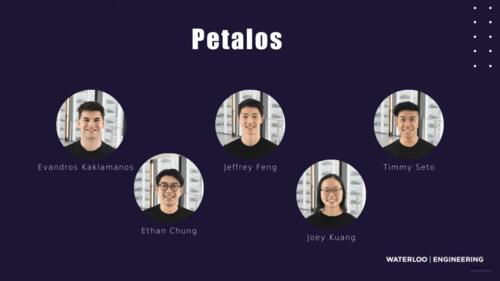 The members of Team Petalos.