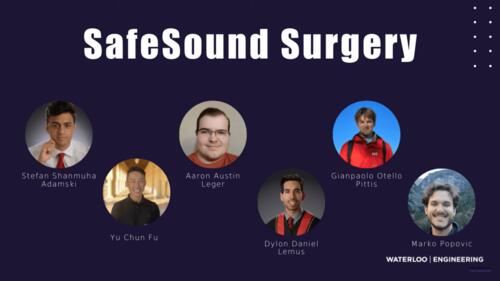 The members of Team SafeSound Surgery.